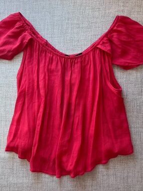 Living Doll Flowy Coral Blouse